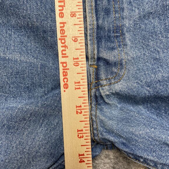 Levi's Strauss Signature Cropped Jeans Men Size 46x32 Blue Denim - Picture 4 of 11